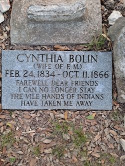 Grave of Cynthia Bolin