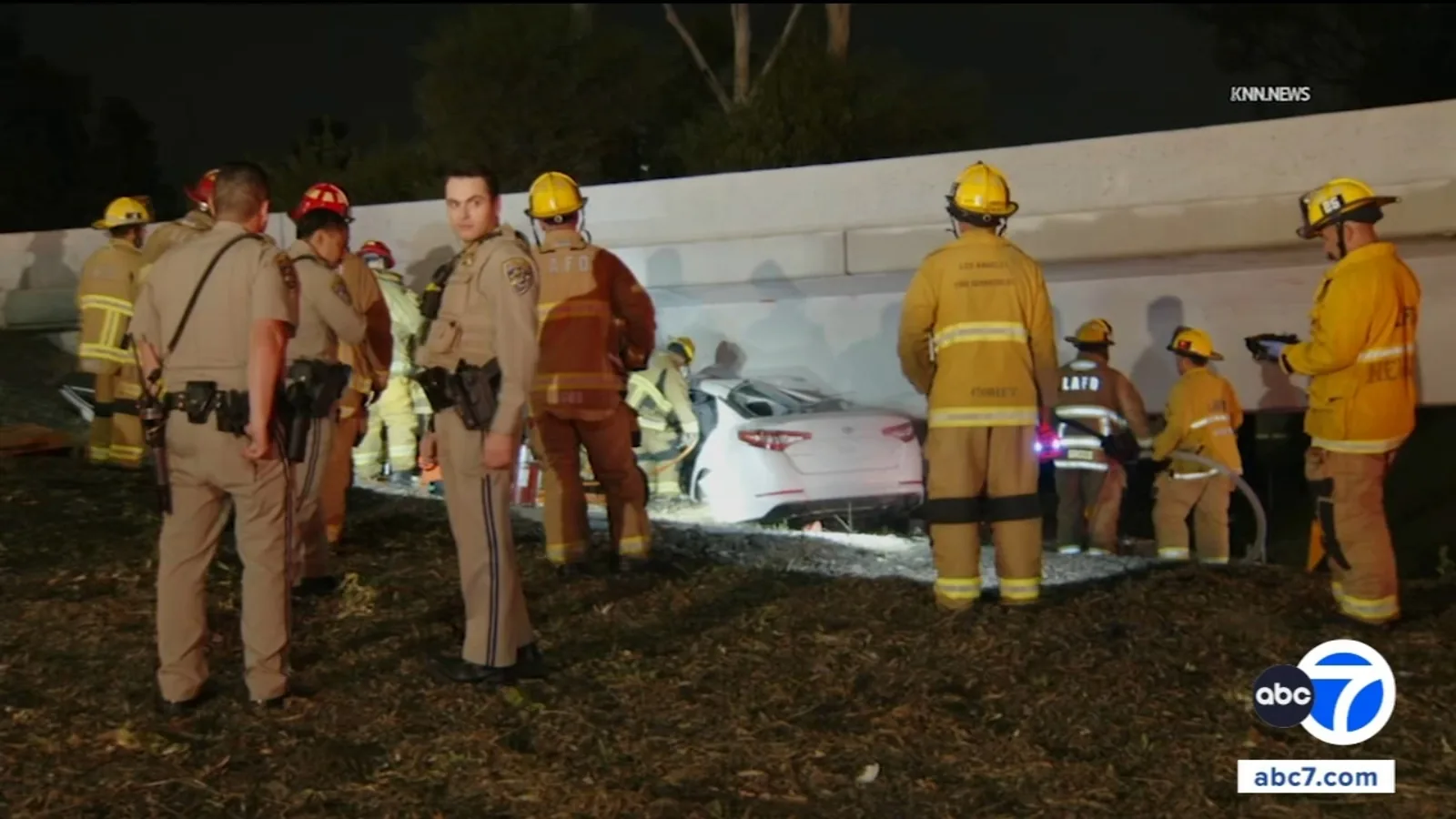 Los Angeles Driver Arrested After Boyle Heights Crash on 5 Freeway Kills Passenger When Car Slams Into Overpass Embankment