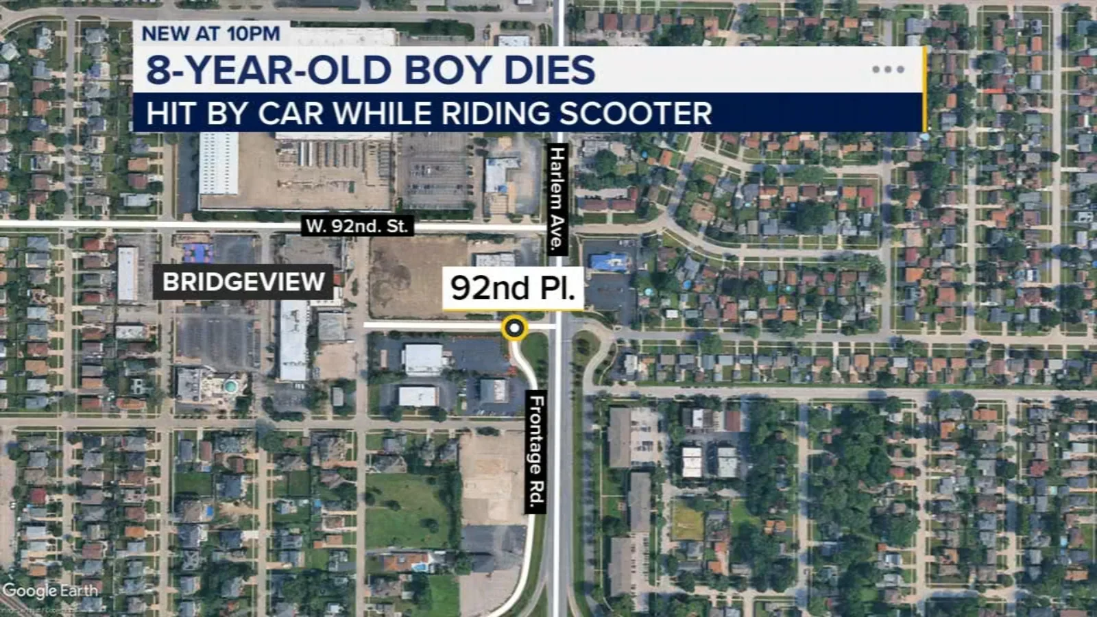 Police investigate a fatal Bridgeview crash involving a child on a motorized scooter